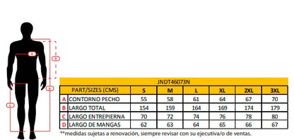 Overol Gabardina C/Reflectante Rojo