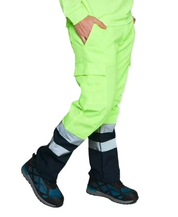 Pantalón Cargo Alta Visibilidad Amarillo