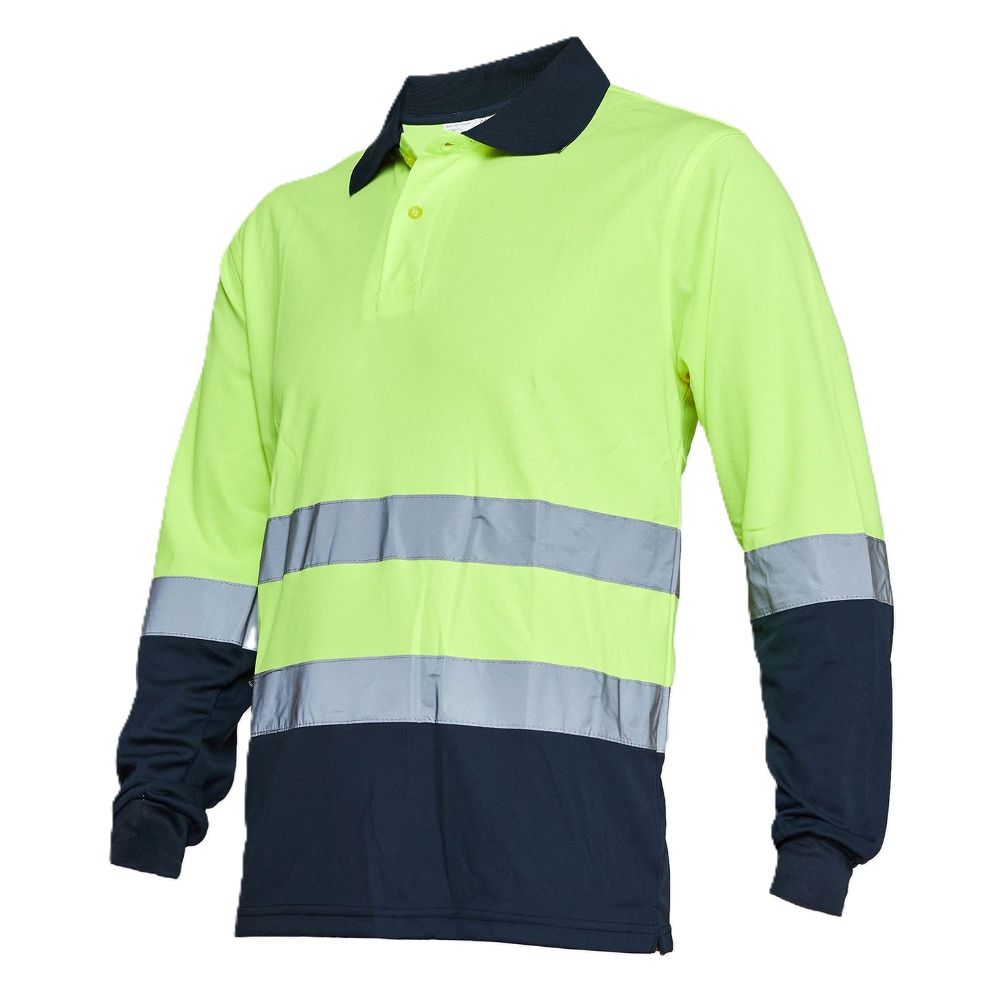 Polera Alta Visibilidad Cuello Camisero M/L