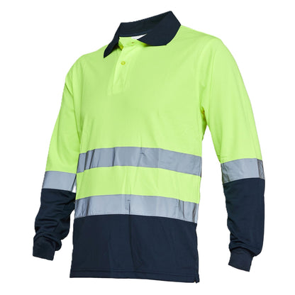 Polera Alta Visibilidad Cuello Camisero M/L