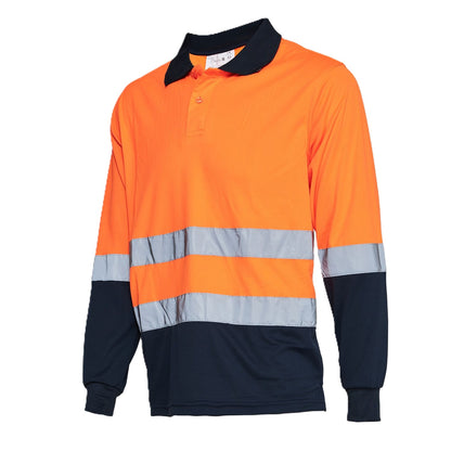 Polera Alta Visibilidad Cuello Camisero M/L