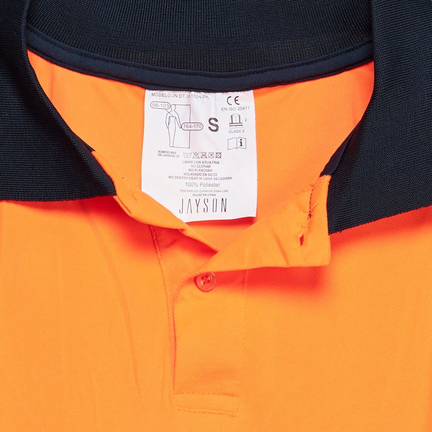 Polera Alta Visibilidad Cuello Camisero M/L