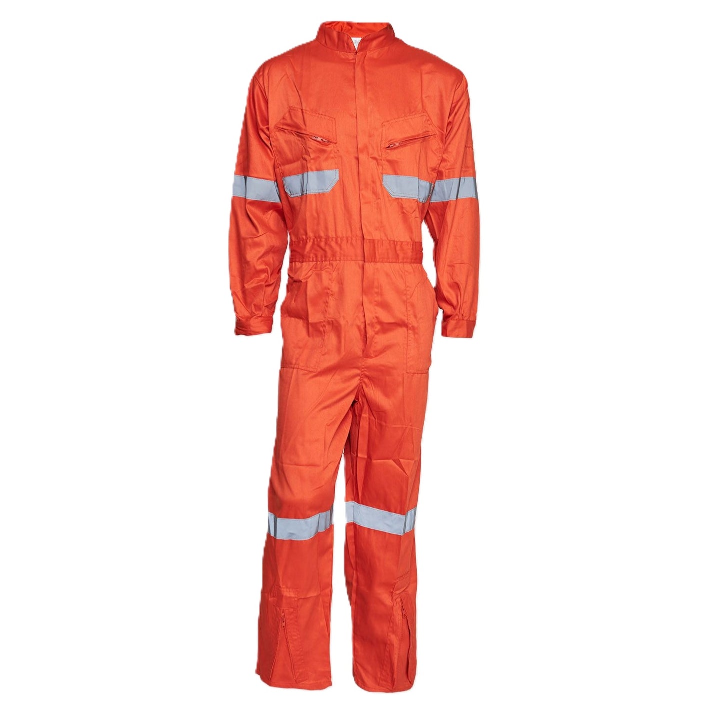 Overol Gabardina C/Reflectante Naranjo