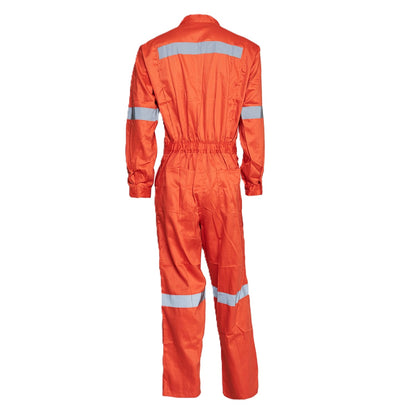 Overol Gabardina C/Reflectante Naranjo