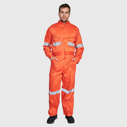 Overol Gabardina C/Reflectante Naranjo