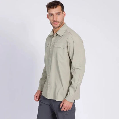 Camisa Outdoor Hombre Beige