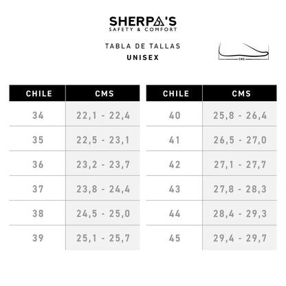 Calzado de Seguridad Sherpa´s